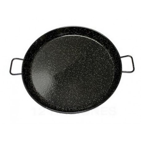 Poêles émaillées, 38 cm