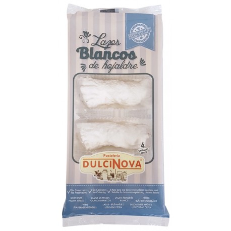 Lacets feuilletés blancs