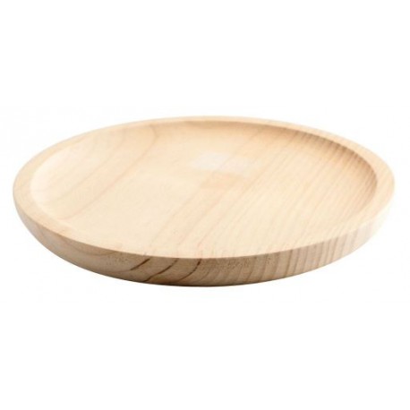 Assiette en bois, 14cm / Plato de madera 14 cm