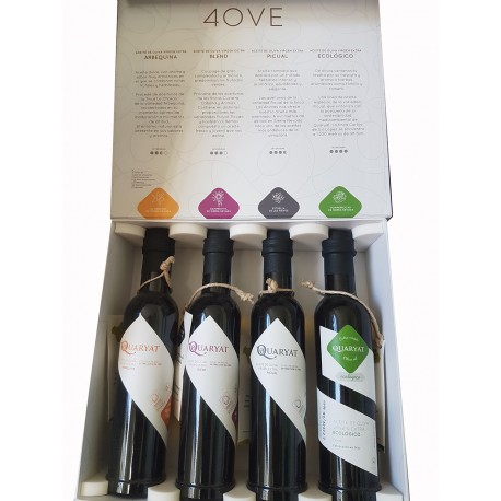 Coffret différentes huiles d'olive