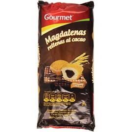 Madeleines fourrées de chocolat / Magdalenas rellenas de cacao