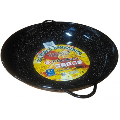 Paellera esmaltada especial vitrocerámica 24 cm