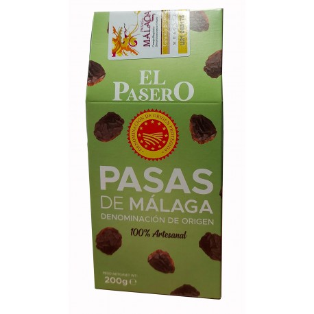 Uvas pasas Moscatel Extra, DO Málaga