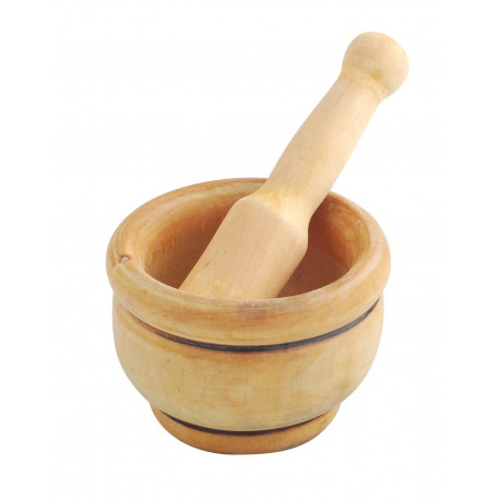 Mortier en bois 14 cm / Mortero de madera
