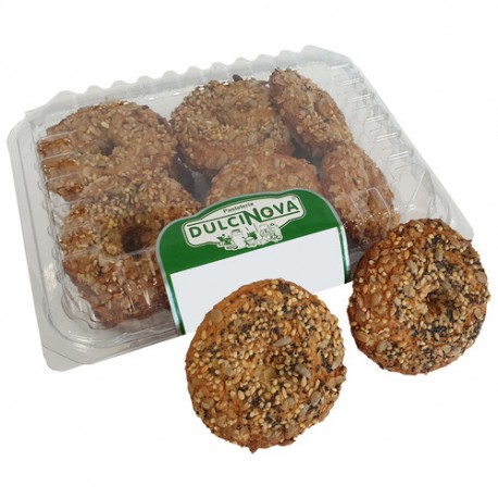 Roscos integrales con cereales y semillas