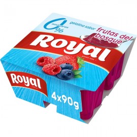Gélatine Royal aux fruits rouges 0% de sucre