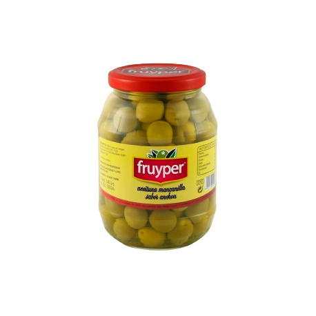 Aceitunas manzanilla sabor a anchoa con hueso 600 gr