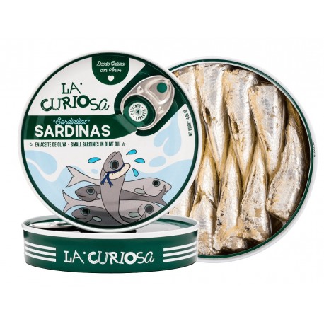 Sardinillas en aceite de oliva La Curiosa