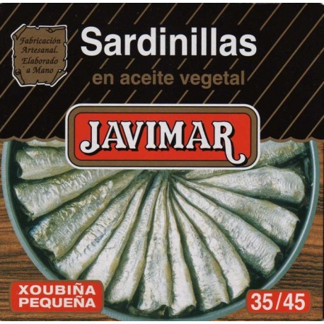 Sardinillas en aceite vegetal 35 / 45  (Petites sardines)